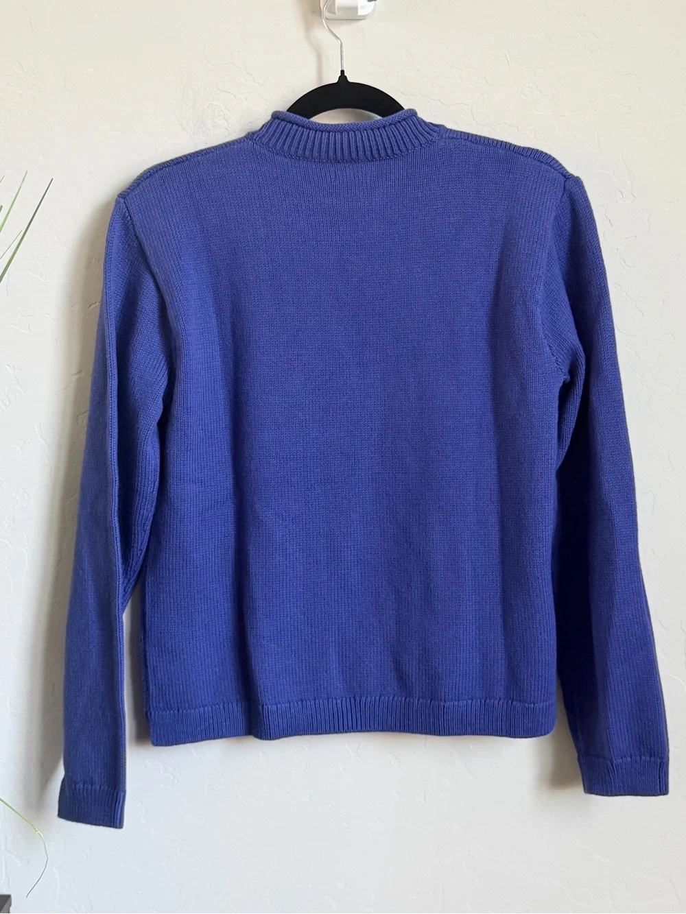 NWT J.Crew Factory 2025 Cotton Blend Crewneck Sweater Blue Small